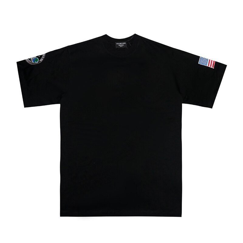Cotton Short-Sleeved Luxury Clothes Oversize T-shirt