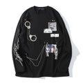 Chain Design Thin Sweatshirt